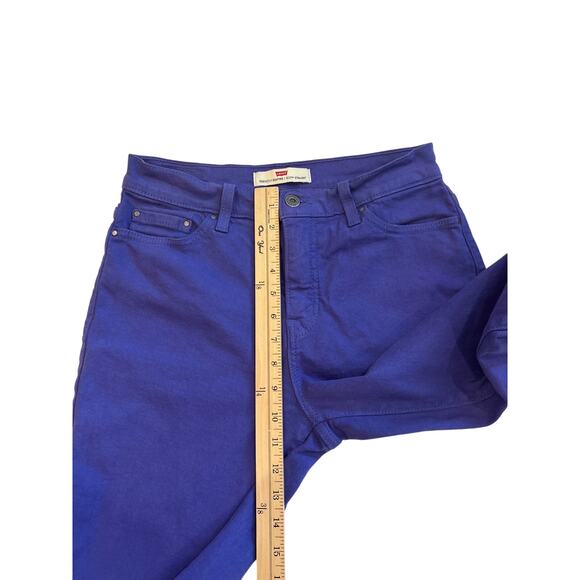 Levis 512 Jeans Womens Size 10 M Purple Slim Fit Tapered Leg Stretch Denim Y2K - Picture 10 of 11